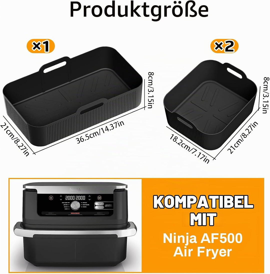 Silikonform für Ninja Heissluftfritteuse, Ninja Foodi Heissluftfritteuse Zubehör für AF500EU, Siliko