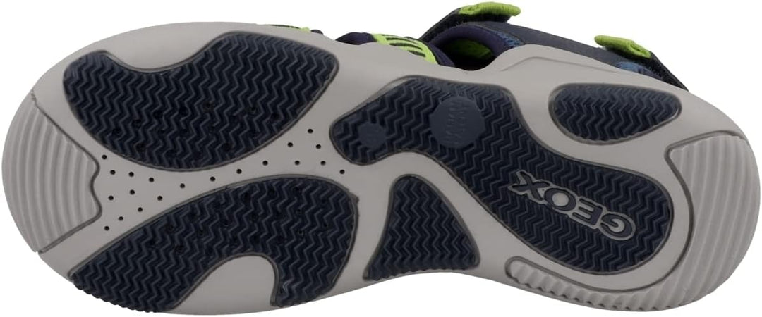Geox Jungen Jr Kyle A Geschlossene Sandalen 31 EU Navy Lime, 31 EU Navy Lime