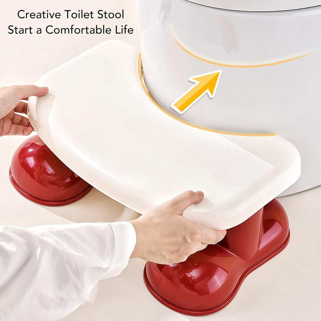 Qcwwy Toilettenbänke für Erwachsene, rutschfeste Tragbare Toilettenstufe, Fussstütze, Kotfussstütze,