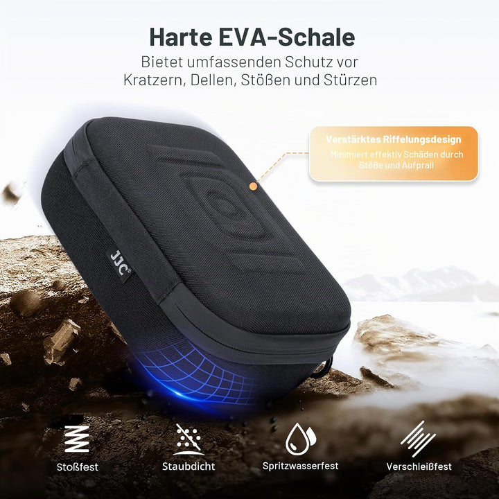 JJC Eva Umhängetasche für DJI Osmo Pocket 3 Tasche mit Schultergurt | Wasserdichte Koffer für DJI Os