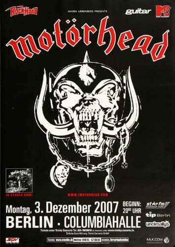 Motörhead - Death Kiss, Berlin 2007 » Konzertplakat/Premium Poster | Live Konzert Veranstaltung | DI