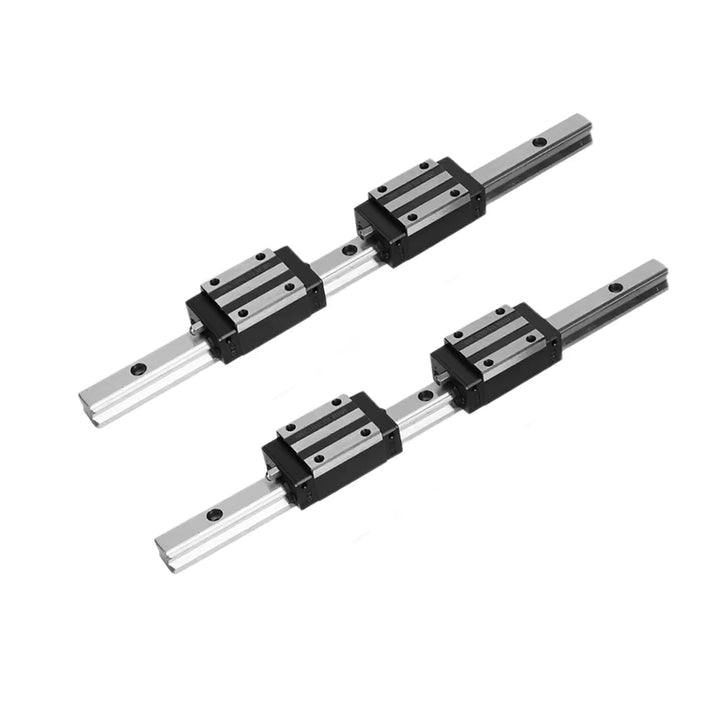 Coavoo 2 Stück HGR15 500mm 15mm Linearschiene Linearführung Führungsschiene + 4 Stück HGH15CA Linear