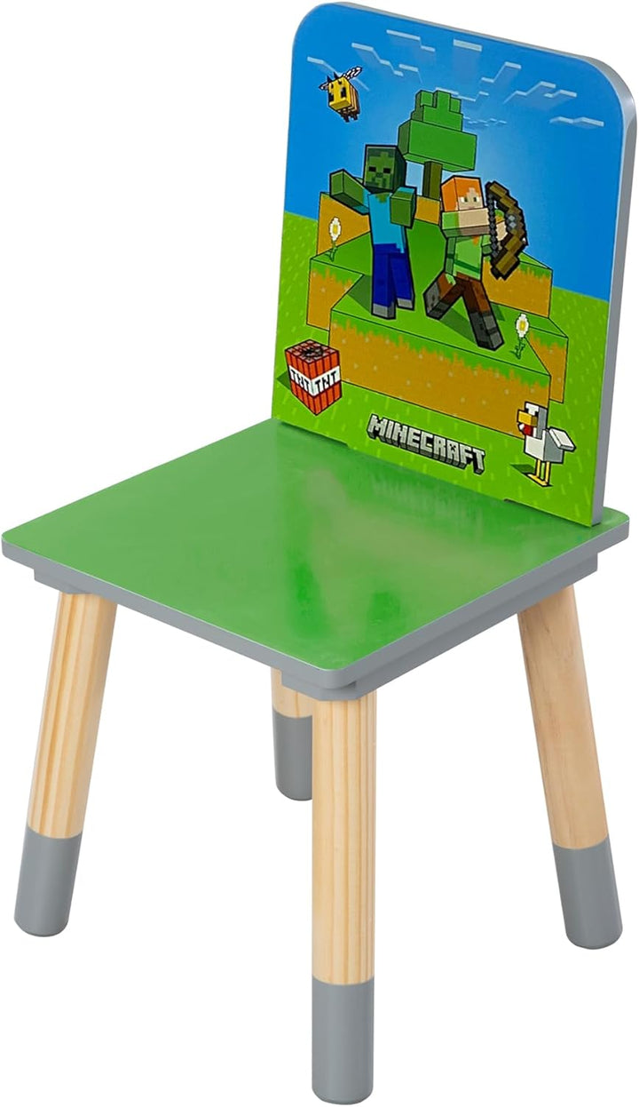 phoenix group MINECRAFT - Sitzgruppen-Set, Tisch mit zwei Stühlen