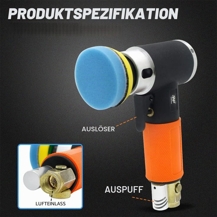 WorkPad Mini Auto Poliermaschine, Druckluft Polierer, WP 25mm 50mm 76mm Exzenter Schleifer Winkelsch