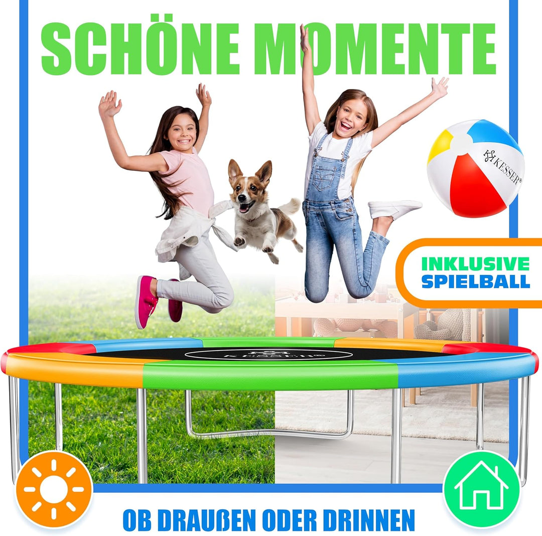 KESSER® - Trampolin Randabdeckung Ø 244, 305, 366, 426 cm, 30cm breit 100% UV-beständig reissfest Fe