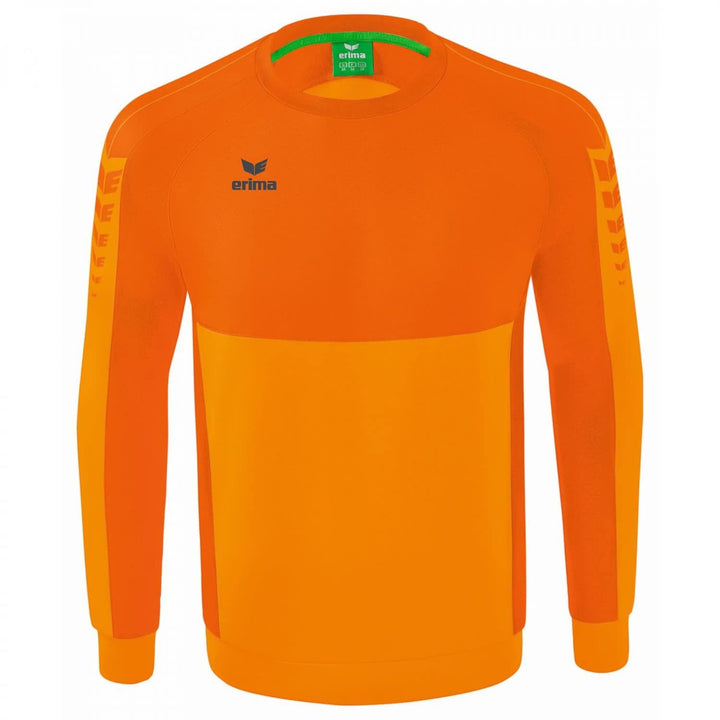 Erima Unisex Casual Six Wings Sweatshirt S New Orange/Orange, S New Orange/Orange