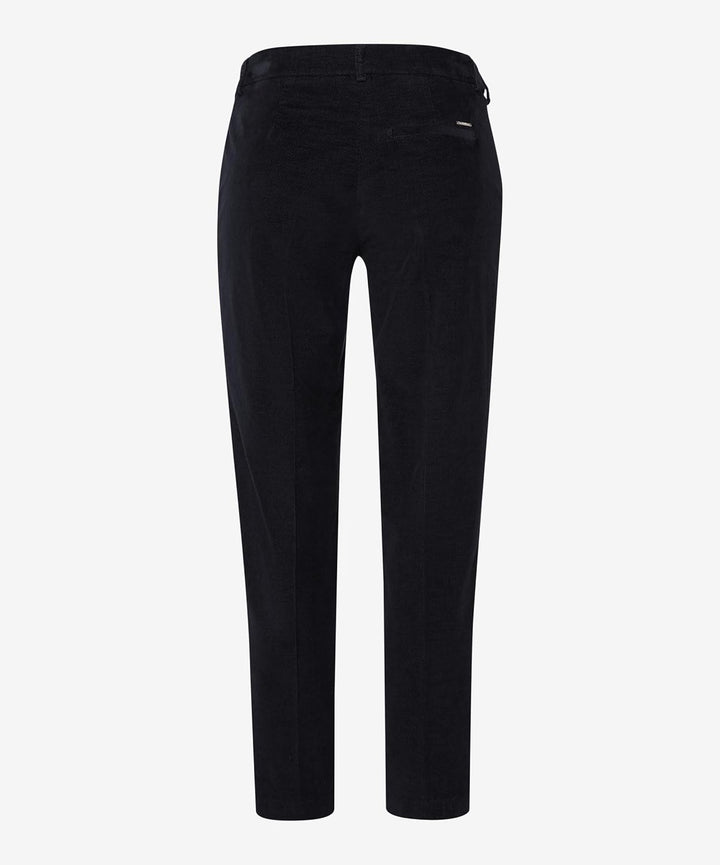 BRAX Damen Style Maron S Structure Velvet Hose, Schwarz