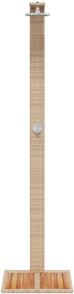 Festnight Gartendusche mit Bodenplatte Holz Aussendusche Garten Outdoor Dusche Garten Pool Pooldusch