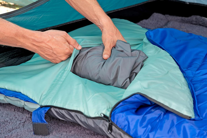 Bestway 2-in-1-Schlafsack Wanderlite mit integrierbarer, aufblasbarer Isomatte 203 x 75 x 9 cm