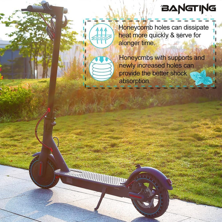 BANGTING 2 PCS 8,5 Zoll E Scooter Solid Reifen, 8 1/2 x2 Vollgummireifen, 50/75-6.1 Ersatzreifen für