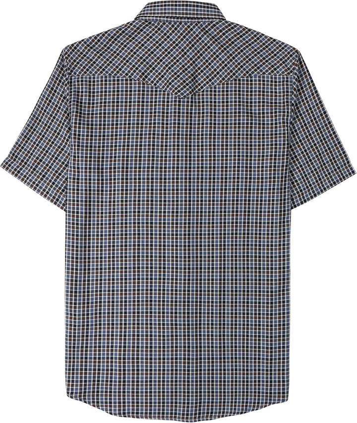 Dubinik® Bambusfaser Kurzarmhemd Herren Freizeithemden Für Herren Druckknöpfe Cowboy Vintage Western