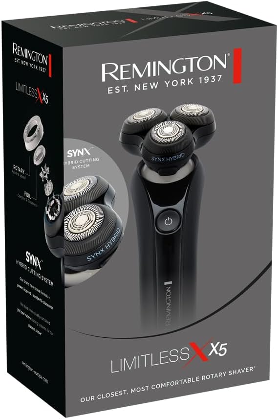 Remington Rasierer Herren Elektrisch [SynX Hybrid Schneidesystem: Rotation & Folienrasierer, Nass-&T