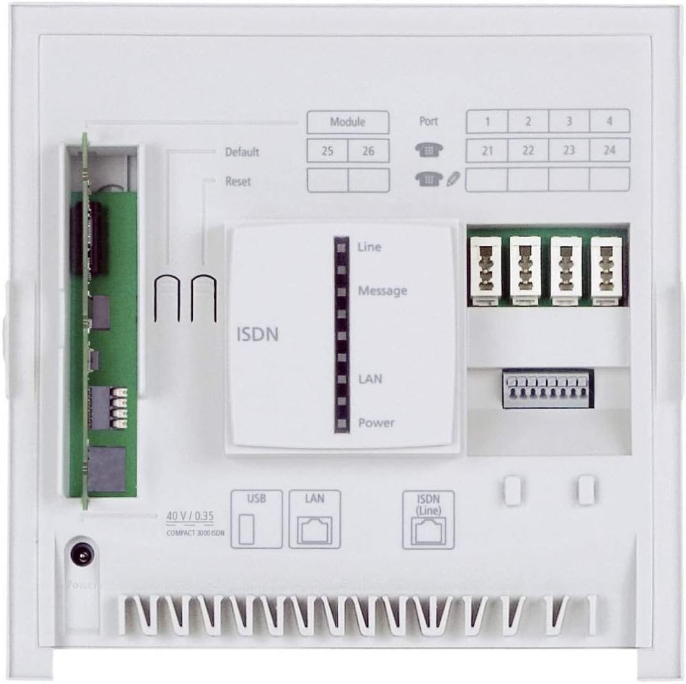 Auerswald COMpact 3000 ISDN / 1x ISDN Amtport / vier analoge Nebenstellen Single, Single
