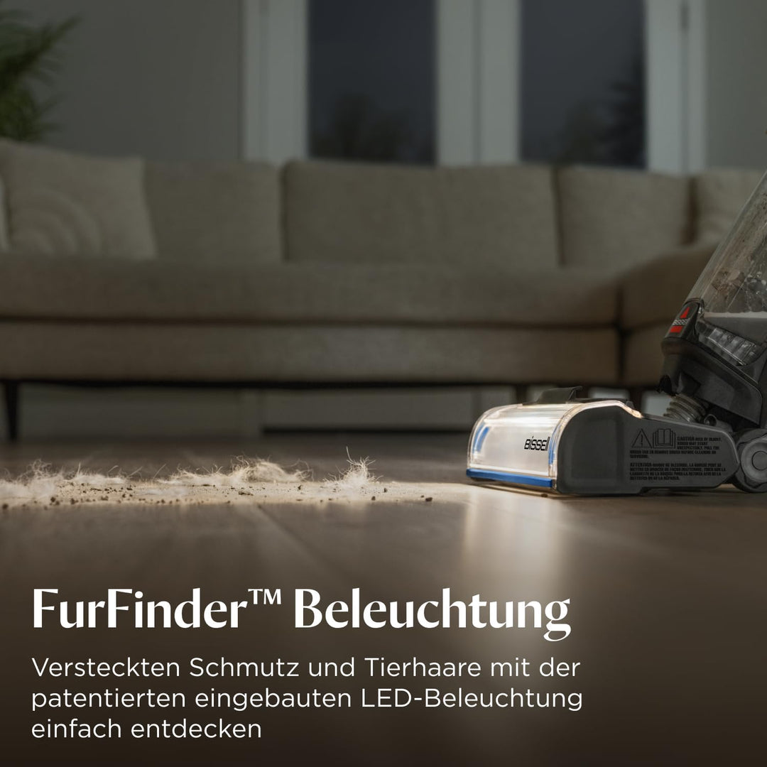BISSELL CrossWave OmniFind, Kabelloser Nass Trockensauger, Saugen & Wischen in Einem, FurFinder LED-