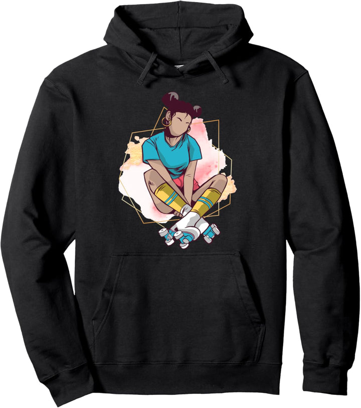 Roller Skate Girl Mädchen Süsses Inline Rollerblades Geschenk Pullover Hoodie