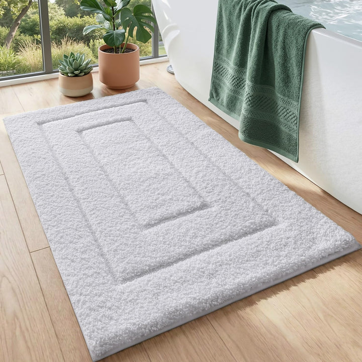 DEXI Badteppich rutschfeste,weicher Badezimmerteppich Wasserabsorbierend Badematte maschinenwaschbar