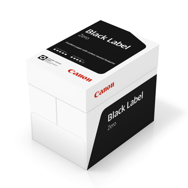 Canon - Black Paper Label Zero, A4, 5 x 500 Blatt à 80 g Carbon Neutral in Karton iso536 Quadratisch