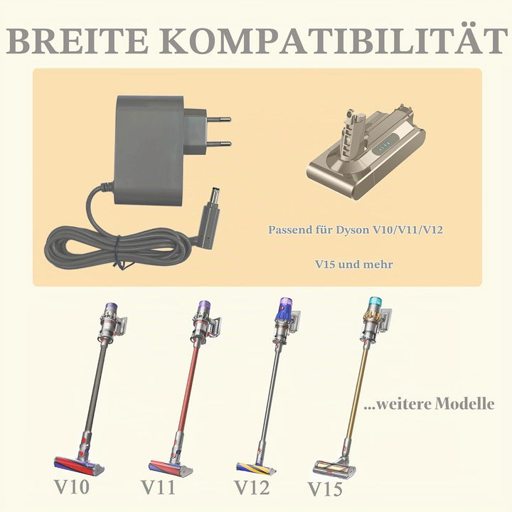 30.45V Ladekabel Netzteil für Dyson V10 V11 V15 SV12 SV14 Ladegeräte für Dyson Absolute Animal Cordl