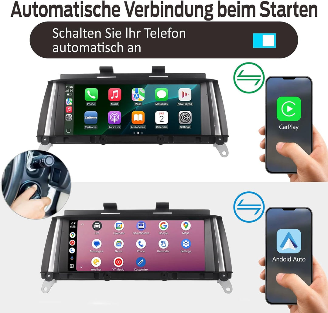 Fast Boot Linux Autoradio kompatibel mit BMW X3 X4-Reihe F25 F26 (2011-2013) CIC iDrive Upgrade | Bl