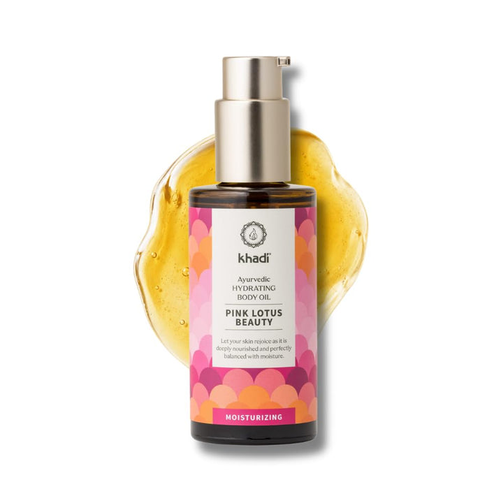khadi PINK LOTUS BEAUTY Ayurvedisches Elixier Skin &amp; Soul Oil, Harmonisierendes Sinnes-Öl, ausgleich
