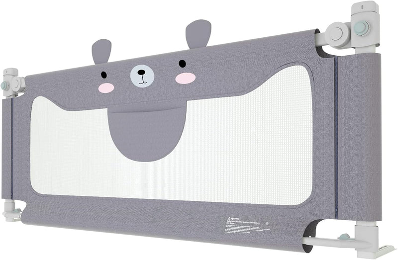 UISEBRT Kinder Bettgitter Bettschutzgitter 150cm - Bett rausfallschutz Kinder, Höhenverstellbar Kind