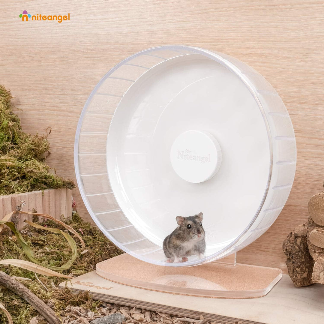 Niteangel Super-leise Hamsterräder - Leise Spinner-Hamsterräder mit verstellbarem Ständer für Zwergh