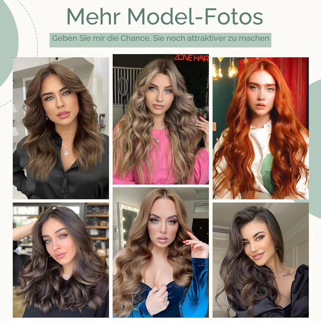 Rich Choices Clip in Extensions Echthaar 8 Stück Clip Extensions 20cm 