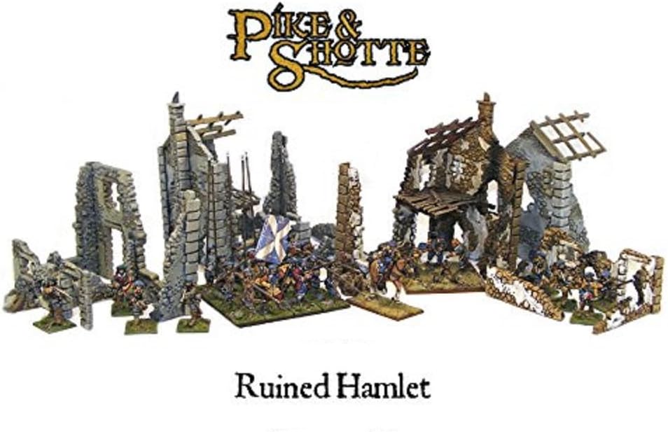 Ruined Hamlet (3x buildings) Warlord (28mm)