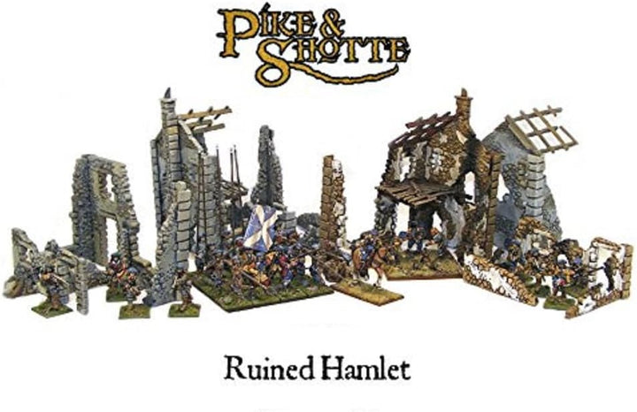 Ruined Hamlet (3x buildings) Warlord (28mm)