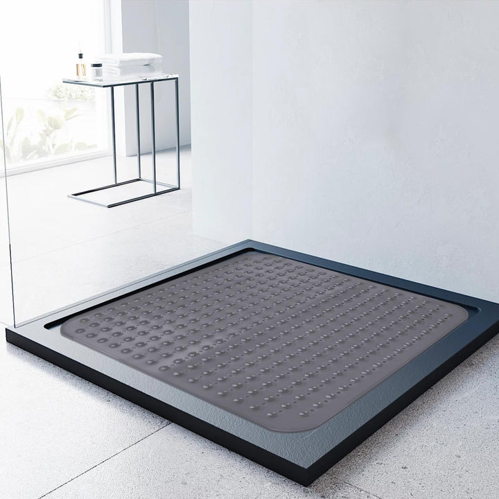 Lurowo Duschmatte rutschfest 80 * 80cm Duscheinlage, Antirutschmatte mit Saugnäpfe für Dusche oder B
