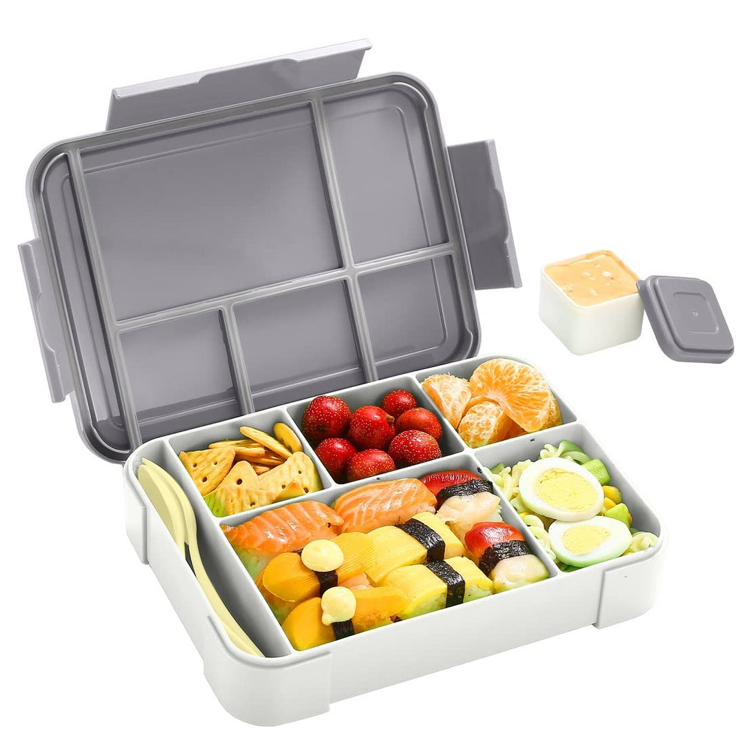Inngly Kinder Brotdose mit Fächern – 1300ML BPA Frei Bento Box Lunchbox Kinder Vesperdose, Auslaufsi