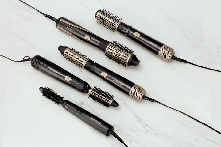Remington Warmluftbürste [inkl. 3 Aufsätze: 25mm & 38mm Rundbürste, Stylingdüse] Blow Dry&Style (tro