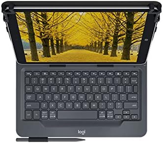 Logitech Universal Folio Tablet-Hülle mit Kabelloser Tastatur, Bluetooth, 2-Jahre Batterielaufzeit,