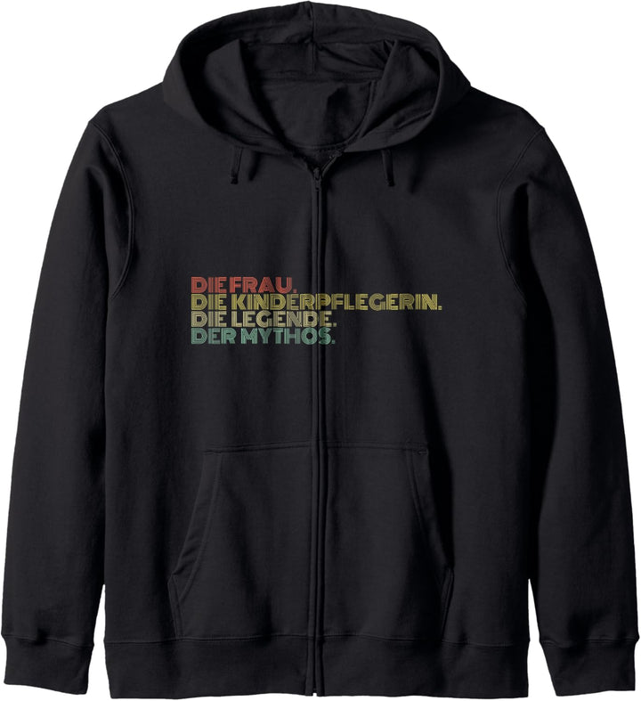 Die Frau Die Kinderpflegerin Die Legende Der Mythos Retro Kapuzenjacke