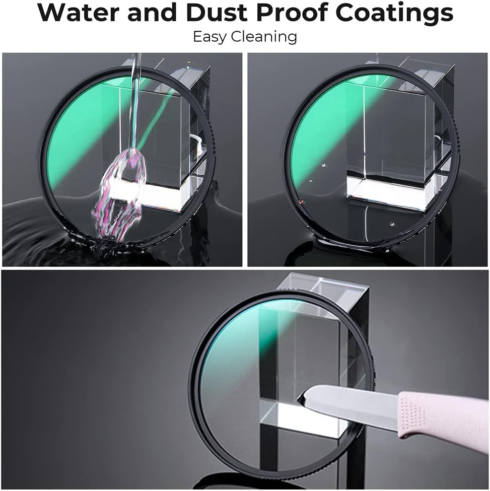 K&F Concept Nano-X Black-Mist 1/8 Filter 58mm Black Promist 1/8 Filter aus Optisches Glas mit 28-fac