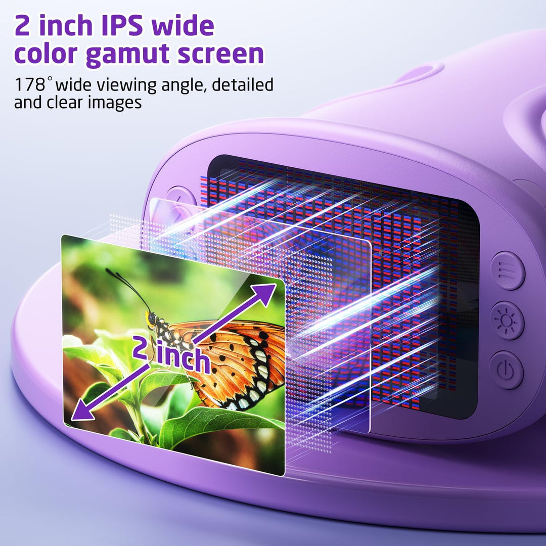 Handy Digital Mikroskop für Kinder, 1080P HD 2.0" Bildschirm Mini-Mikroskop, 1000X USB tragbares Tas