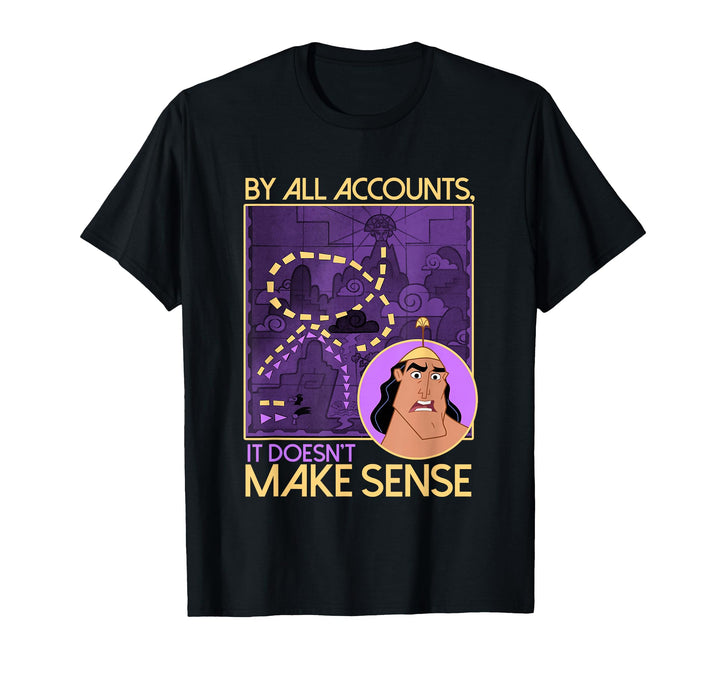 Womens Disney Emperor's New Groove Kronk Doesn't Make Sense T-Shirt Large Black