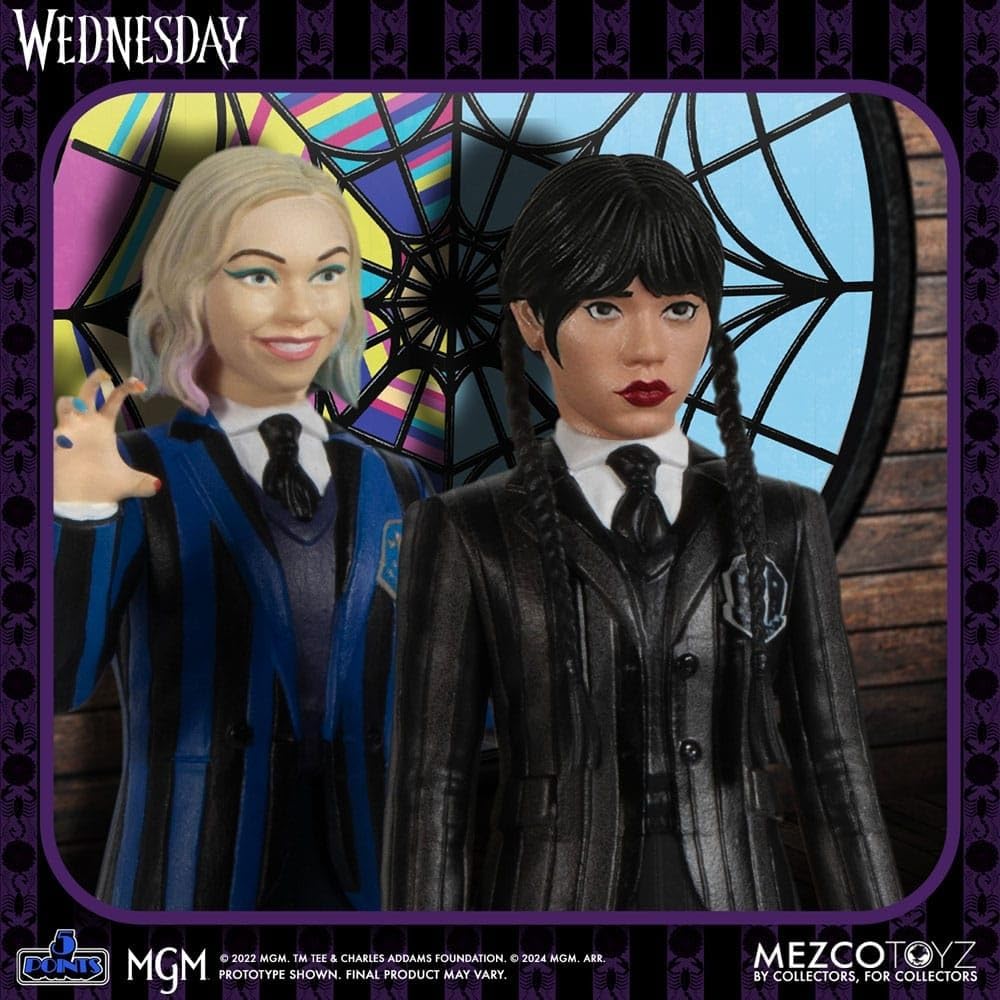 Wednesday Figurines 5 Points Wednesday &amp; Enid Boxed Set 10 cm