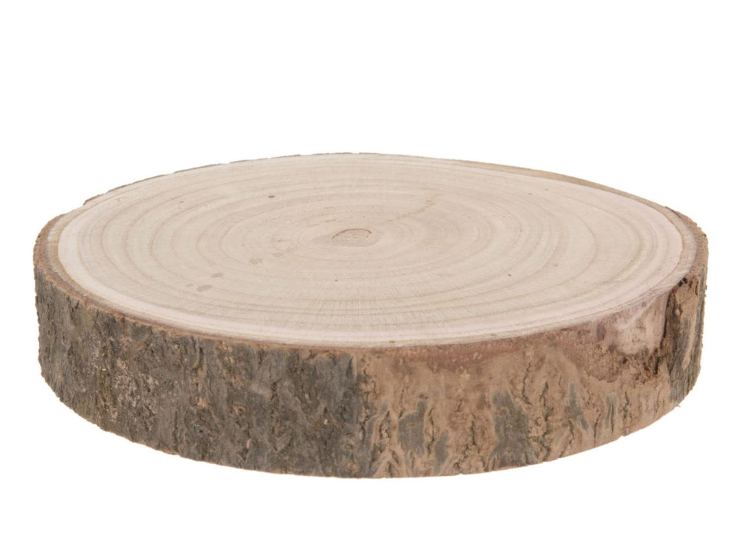 Spetebo Holz Baumscheibe natur - 29-34 cm - Deko Holz Scheibe Echtholz Tischdeko - Dekorieren Bastel