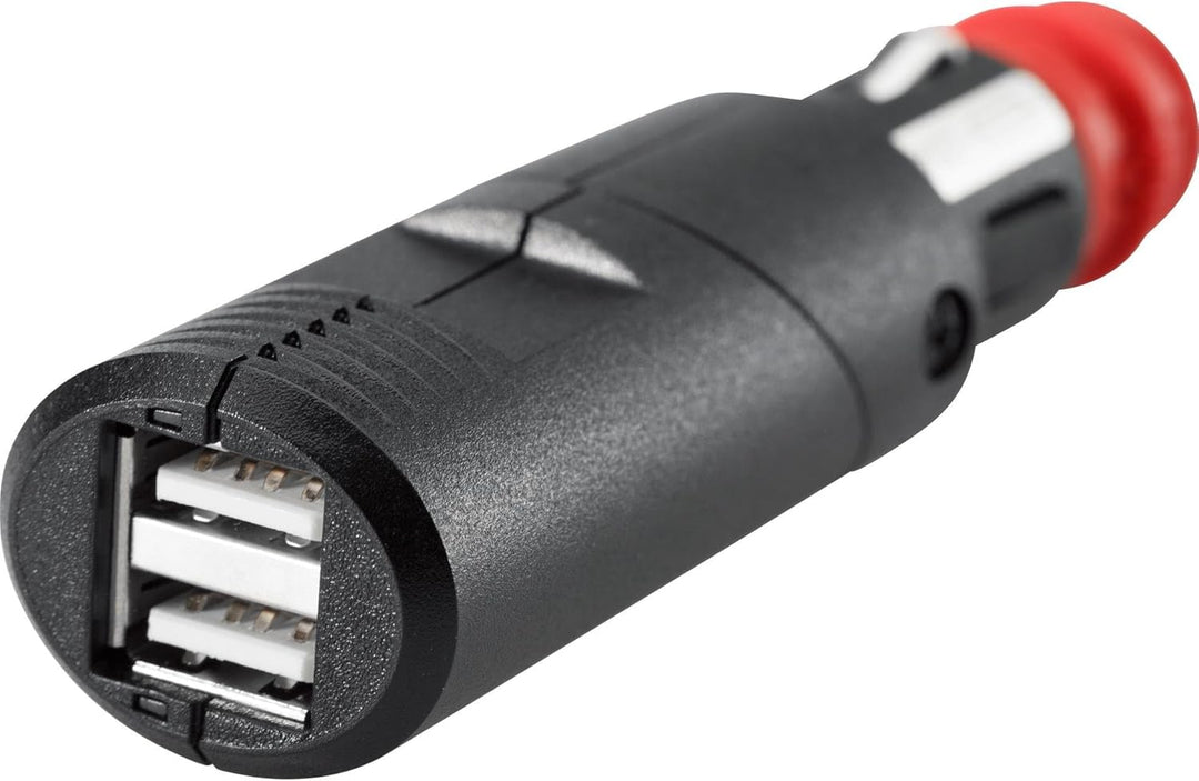SW-MOTECH USB-Doppel-Ladebuchse mit Universalstecker für Zigarettenanzünder, KFZ-Steckd. 2x2100 mA.