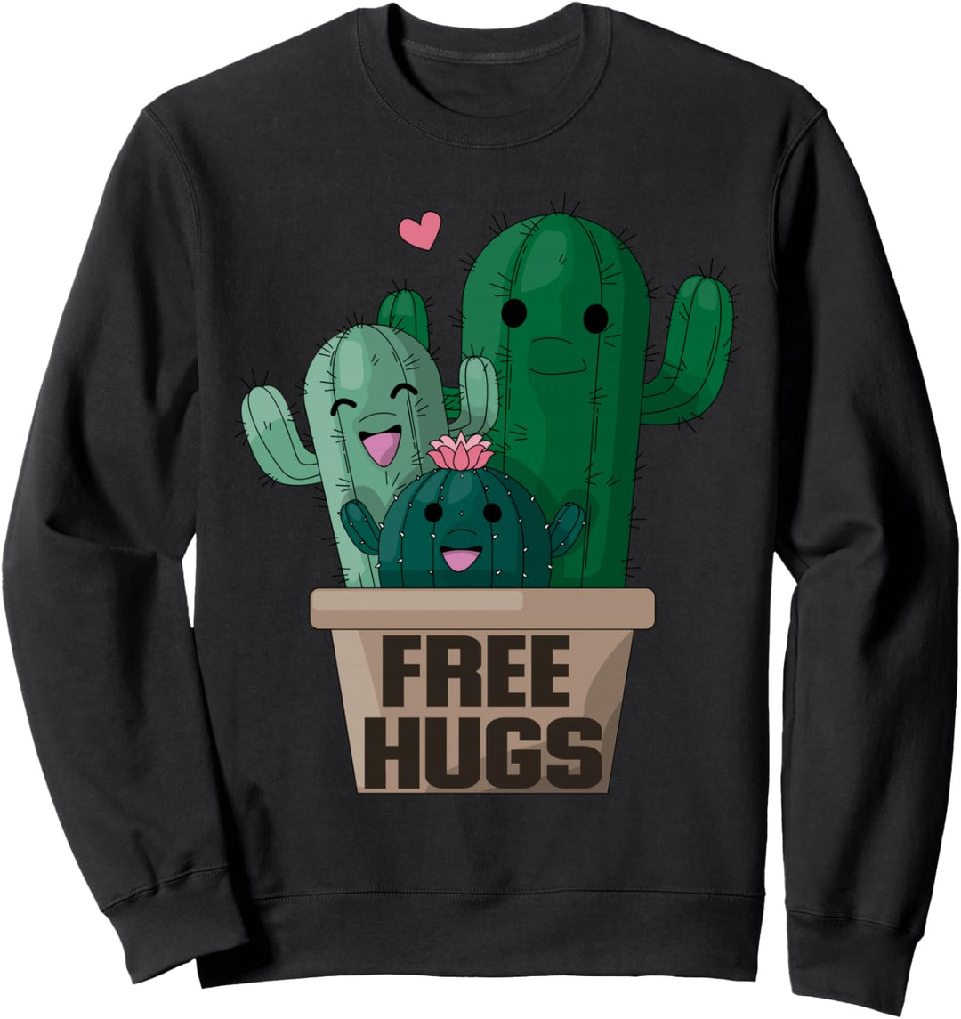 Free Hugs Kaktus Nettes kawaii lustiges Kaktus Sweatshirt