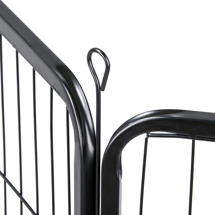 Yaheetech 12 eckig Welpenlaufstall Tierlaufstall Freigehege Welpenauslauf Hunde Laufstall 80cm hoch