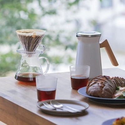 Hario V60 Brühset aus Glas, 600 ml, transparent, S-VGBK-02-T, Farblos 600ml Farblos, 600ml Farblos