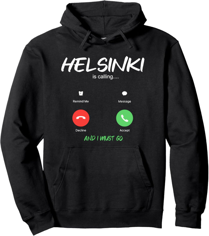 Helsinki Is Calling Städtetrip Finnland Auswandern Pullover Hoodie