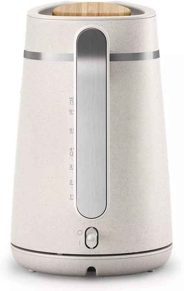 Philips HD9365/10 Conscious Collection Wasserkocher, biologischer, 100% recycelter Kunststoff, Nachh