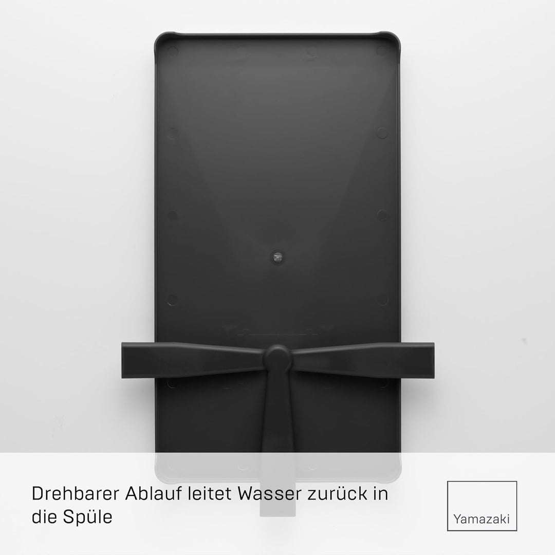 YAMAZAKI 2876 Tower Abtropfgestell, Stahl, Schwarz, One