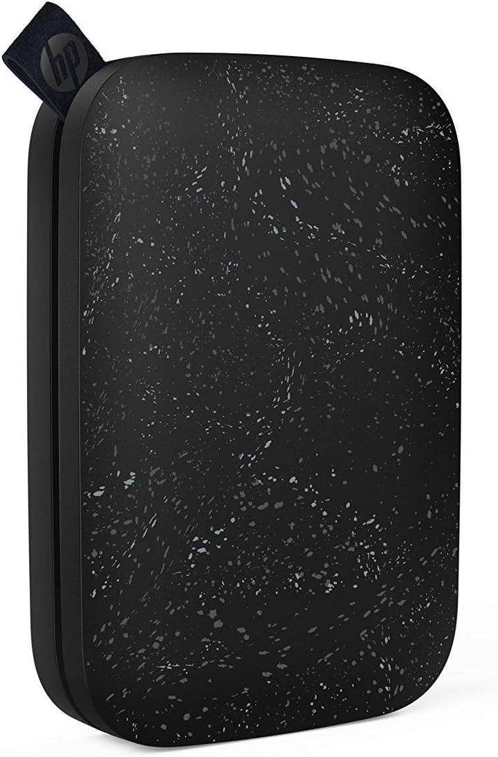 HP Sprocket Mobiler Fotodrucker (Drucken ohne Tinte, Bluetooth, 5 x 7,6 cm Ausdrucke) Noir