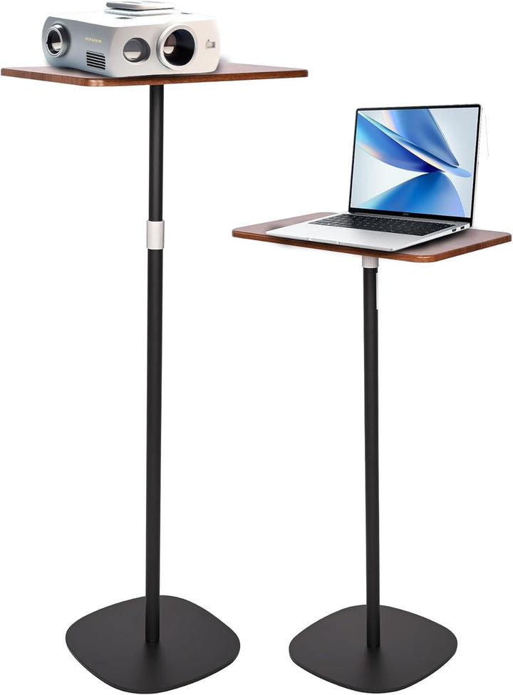 Stehpult Höhenverstellbar Schreibtisch Mobiler Stehtisch mit 46–120cm Laptop Ständer, Beweglicher Co