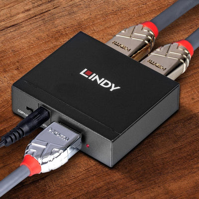 LINDY HDMI 4K Splitter 2 Port 3D, 2160p30 Kompakter Splitter, verteilt ein HDMI-Signal auf zwei Ausg