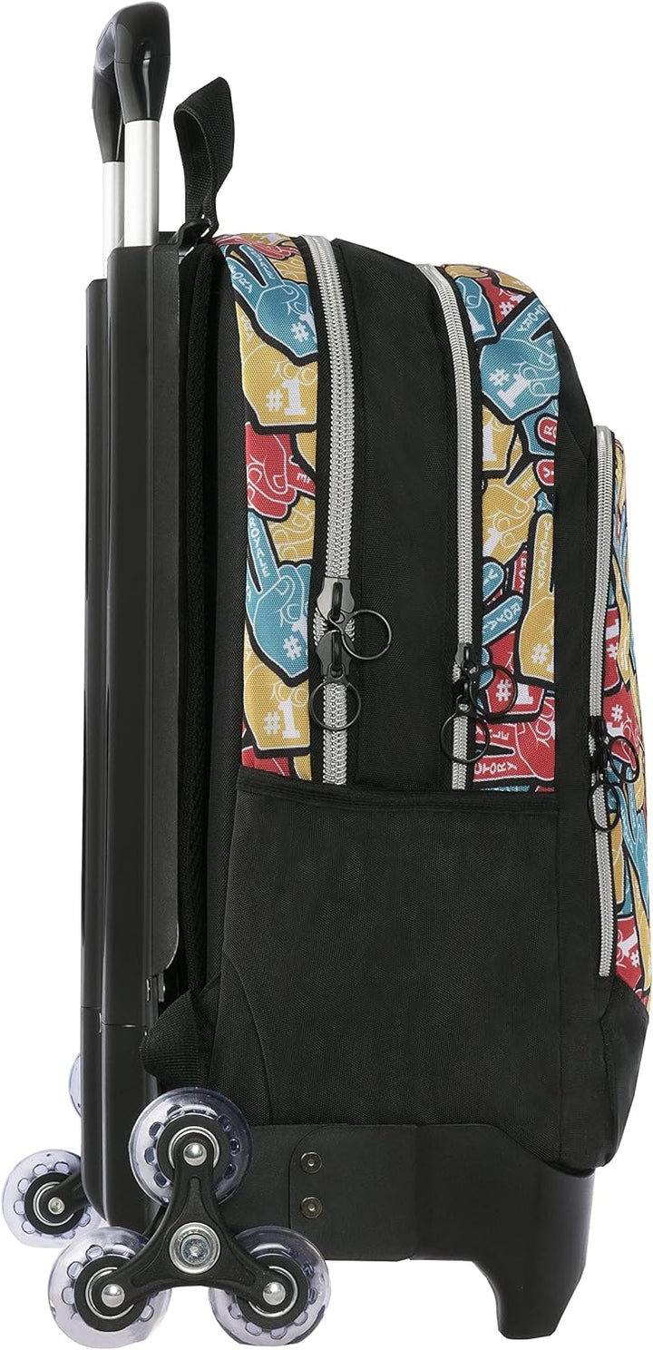 Franco Cosimo Panini Editore Rucksack ORG. C/Trolley abnehmbar New Foam Fingers ForTNITE